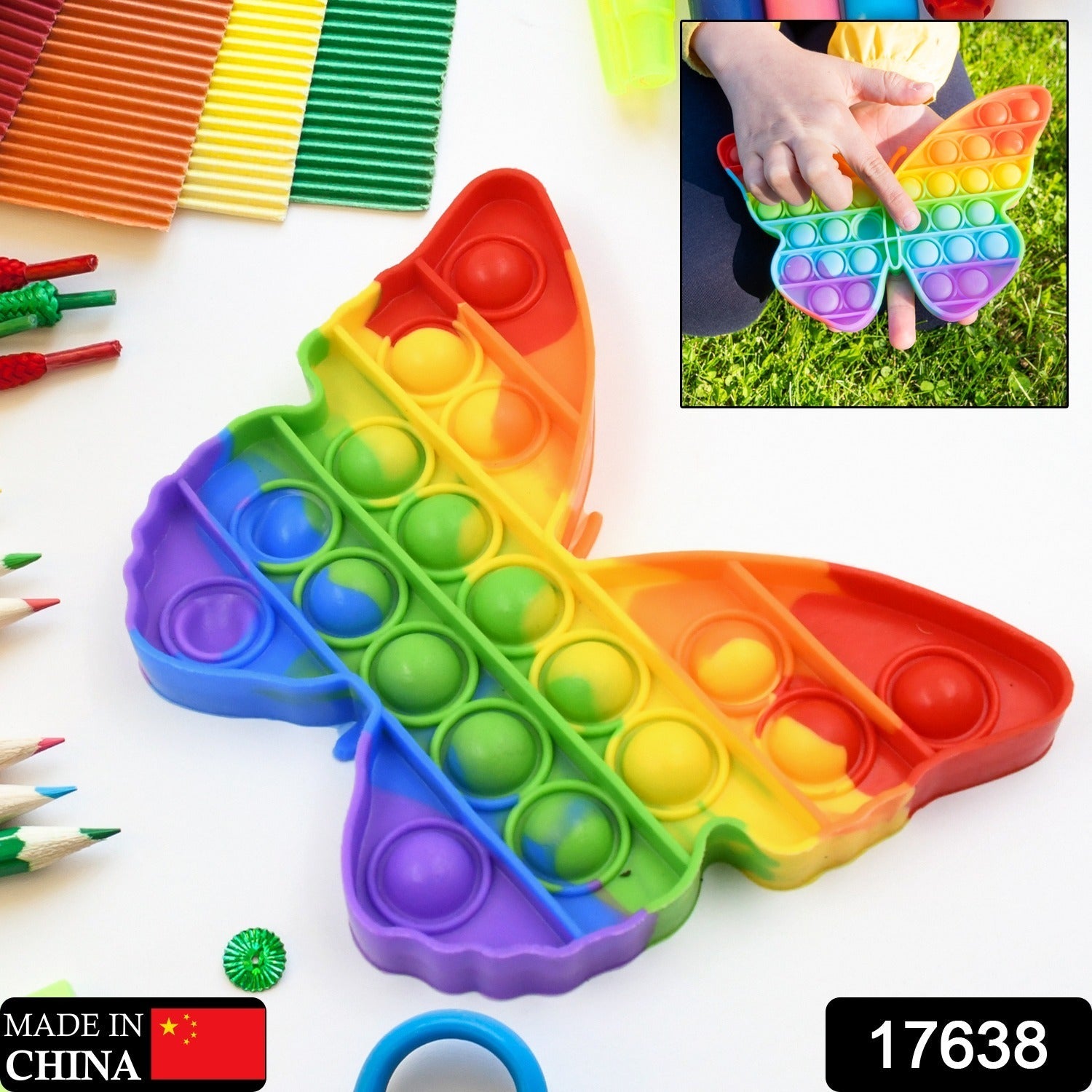Pop Fidget Toy Push Pop Bubble Fidget Sensory Toy for Kids and Adults Fidget Popper Stress Reliever Sensory Fidget Poppers (Butterfly & Car Shape / 1 Pc) Pop Fidget Toy Push Pop Bubble Fidget Sensory Toy for Kids and Adults Fidget Popper Stress Reliever Sensory Fidget Poppers (Butterfly & Car Shape / 1 Pc)